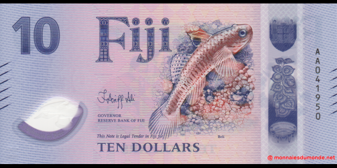 Photographie réelle : Fidji - p126 - 10 Dollars - ND (2026) - Reserve Bank of Fiji | MonnaiesDuMonde.net