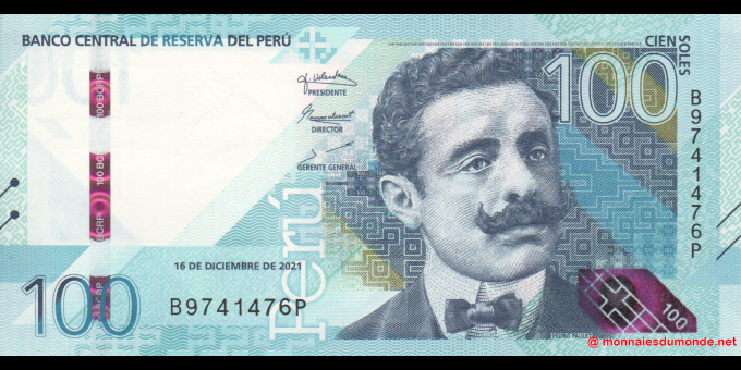 Étude du papier-monnaie : Pérou - p199b - 100 Soles - 16.12.2021 - Banco Central de Reserva del Perú | MonnaiesDuMonde.net