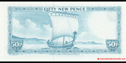 Île de Man - p33 - 50 New Pence - ND (1979) - Isle of Man Government