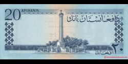 Afghanistan - p38 - 20 Afghanis - SH 1340 (1961) - Da Afghanistan Bank