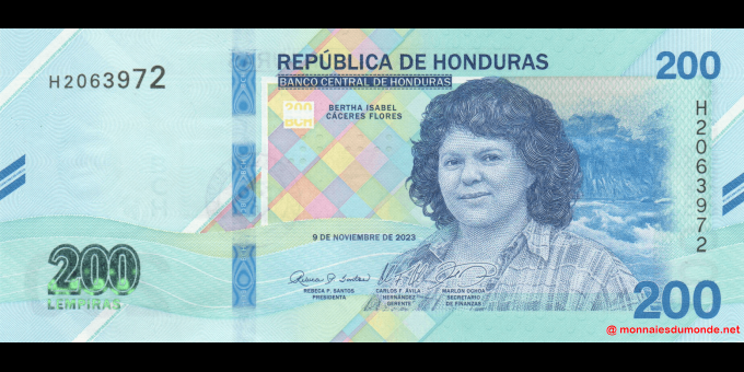 Honduras - p114 - 200 Lempiras - 09.11.2023 - Banco Central de Honduras