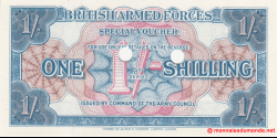 Forces armées britanniques - pM26b - 1 shilling - ND (1956) - British Armed Forces / Army Council