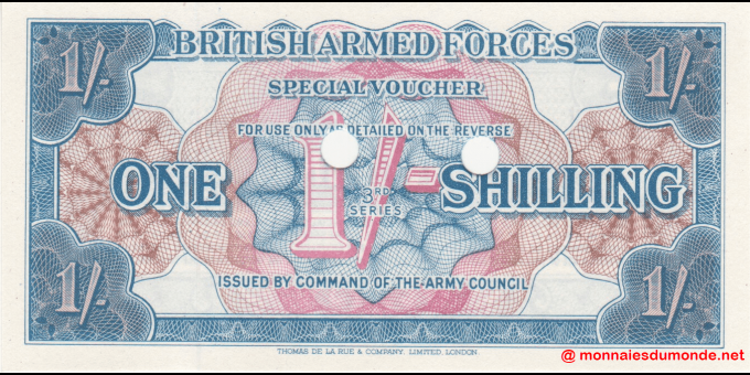Forces armées britanniques - pM26b - 1 shilling - ND (1956) - British Armed Forces / Army Council