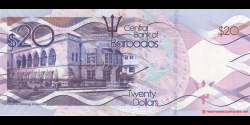 Barbade - p76c -20 Dollars - 01.01.2018 - Central Bank of Barbados