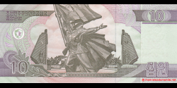 Corée du Nord - p59s - 10 Won - 2002 (2009) - Central Bank of the Democratic Peoples Republic of Korea