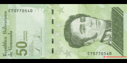 Venezuela - p118a - 50 Bolívares - 29.04.2021- Banco Central de Venezuela