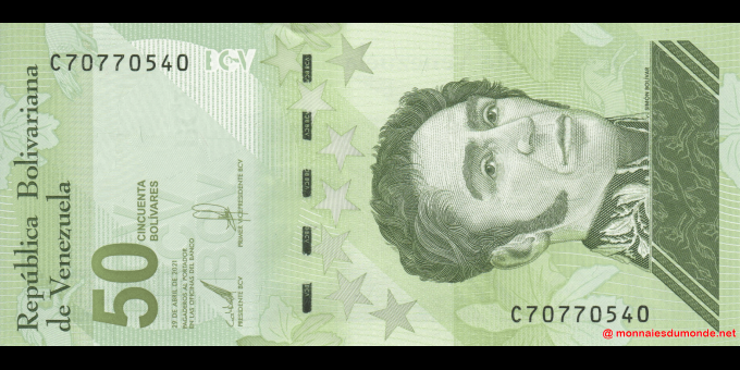 Venezuela - p118a - 50 Bolívares - 29.04.2021- Banco Central de Venezuela