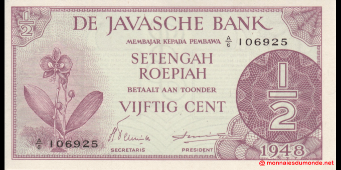 Ma Collection de billets : Indes néerlandaises - p121c - 10 Cents - ND (1942) - De Japansche Regeering | MonnaiesDuMonde.net