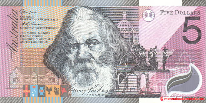 Australie - p56a - 5 Dollars - 2001 - Reserve Bank of Australia