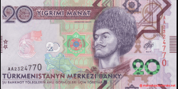Turkménistan - p45 - 20 Manat - 2020 - Türkmenistanyň Merkezi Banky
