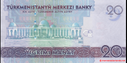 Turkménistan - p45 - 20 Manat - 2020 - Türkmenistanyň Merkezi Banky