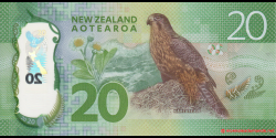 Nouvelle-Zélande - p193 - 20&nbsp;Dollars - 2016 - Reserve Bank of New Zealand