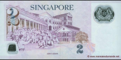 Singapour - p46a - 2&nbsp;Dollars - 2006 - Monetary Authority of Singapore