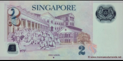 Singapour - p46b - 2&nbsp;Dollars - 2009 - Monetary Authority of Singapore