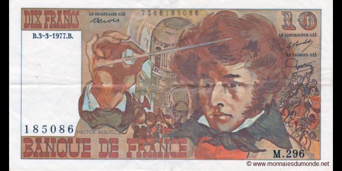 Étude du papier-monnaie : France - p150c - 10 Francs - 03.03.1977 - Banque de France | MonnaiesDuMonde.net