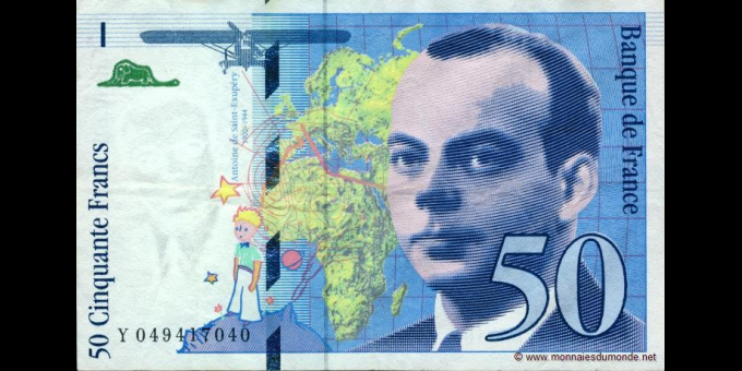 Ma Collection de billets : France - p157Ad - 50 Francs - 1999 - Banque de France | MonnaiesDuMonde.net