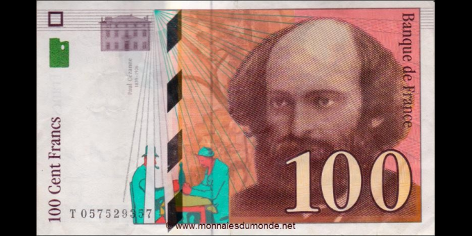 Ma Collection de billets : France - p158a - 100 Francs - 1998 - Banque de France | MonnaiesDuMonde.net