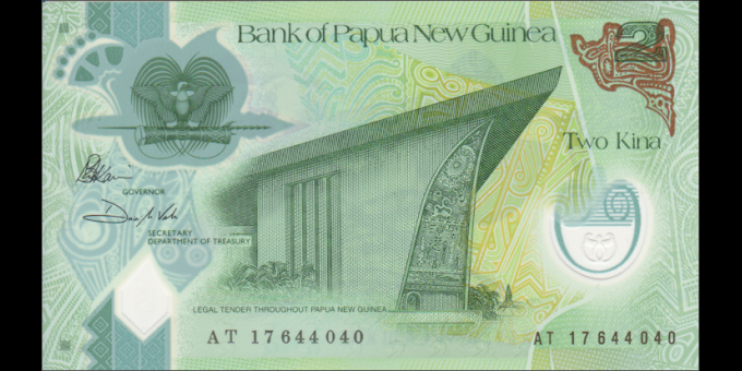 Étude du papier-monnaie : Papouasie-Nouvelle-Guinée - p50 - 2 Kina - 2017 - Bank of Papua New Guinea | MonnaiesDuMonde.net