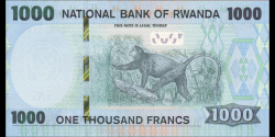 Rwanda - p43 - 1 000 Francs - 01.02.2019 - Banki Nasiyonali y'u Rwanda / National Bank of Rwanda