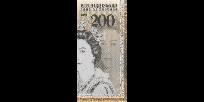 Ma Collection de billets : Iles Pitcairn - pNL200 - 200 dollars - 2019 - Bank of Fantasy | MonnaiesDuMonde.net