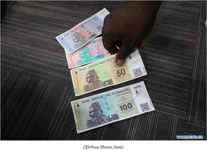 Le Zimbabwe dévoile une nouvelle monnaie adossée à l'or